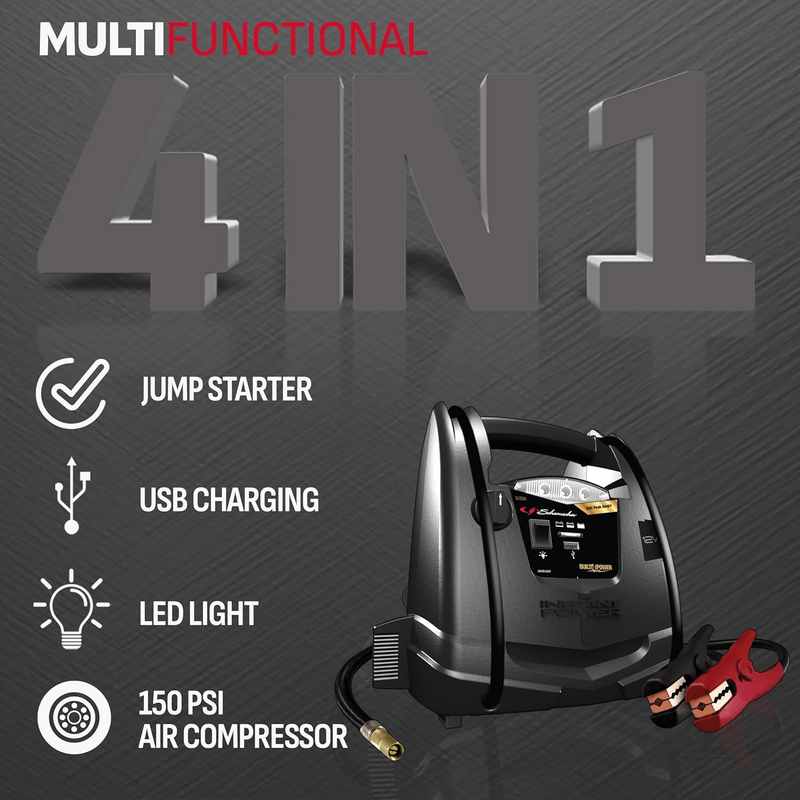 ARRANCADOR DE BATERIAS AUXILIAR 800 AMP SCHUMACHER