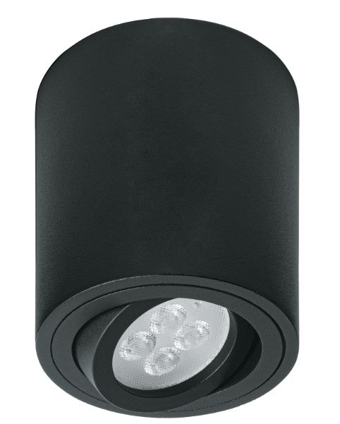 LUMINARIO DE SOBREPONER CON SPOT DIRIGIBLE REDONDO