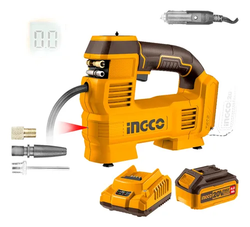 COMPRESOR PORTATIL INALAMBRICO PARA AUTO, 20V, 160 PSI 35 L/MIN