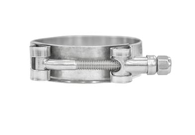 Abrazadera T-bolt para manguera, banda metálica con perno y tuerca