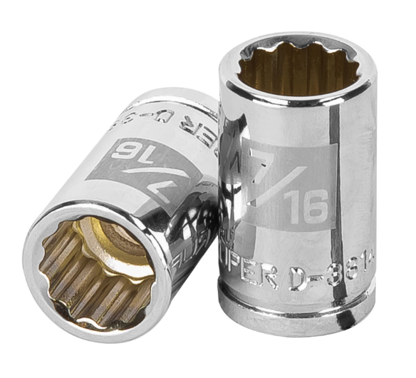 DADO DE 7/16", CUADRO DE 3/8", 12 PUNTAS, D-3814