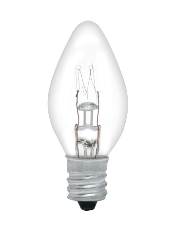 FOCO INCANDECENTE TRANSPARENTE E12 7.5W (PIEZA)