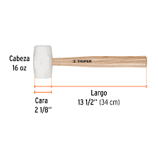 MAZO DE HULE 16 OZ