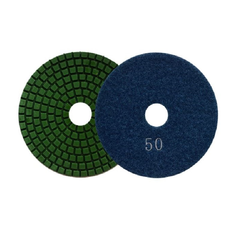 PAD DE DIAMANTE G-50 DE 4" CON VELCRO MARCA HUM
