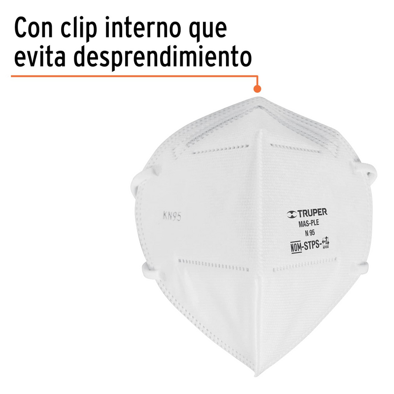 RESPIRADOR PLEGABLE N95 PARA POLVOS Y PARTICULAS TRUPER