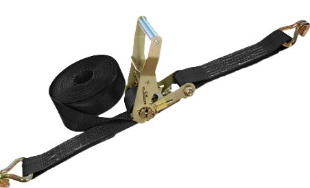 BANDA DE NYLON DE 2" X 30',CON MATRACA, 3333 LB. GAN/J NEGRA