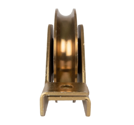 RUEDA DE ACERO PARA PORTON CON SOPORTE 100 mm