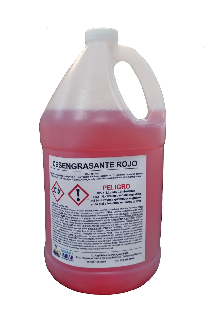DESENGRASANTE ROJO DE 1 GALON