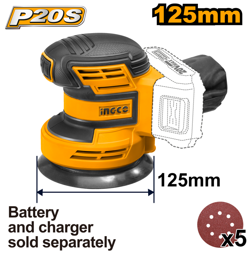 LIJADORA ORBITAL INALAMBRICA ALEATORIA IONES DE LITIO