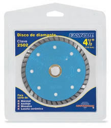 DISCO DE DIAMANTE 4-1/2" X 7/8" TURBO, PARA ESMERILADORA, EASY-CUT