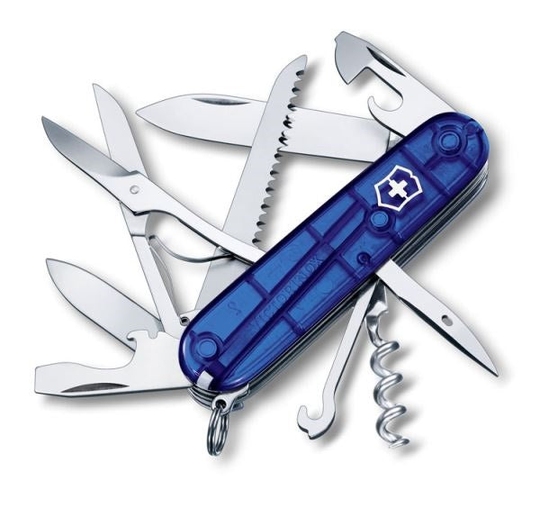 NAVAJA HUNTSMAN AZUL TRANSPARENTE 15 USOS VICTORINOX