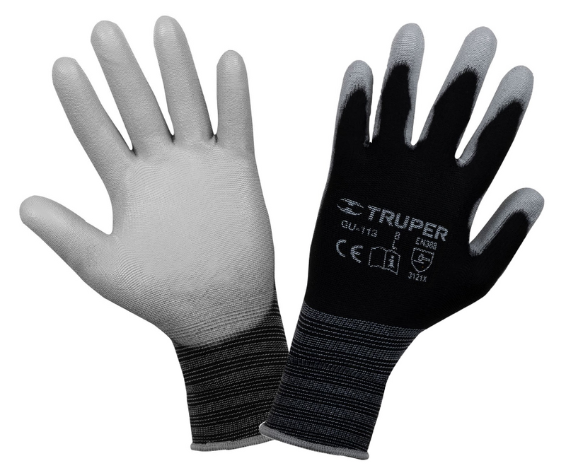 GUANTE DE NAYLON RECUBIERTO CON POLIURETANO, TALLA G