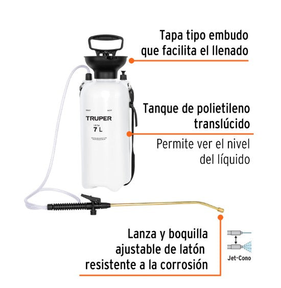 FUMIGADOR JARDINERO TRUPER, 7 LITROS