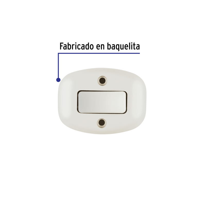 APAGADOR DE SOBREPONER, SENCILLO, VOLTECK