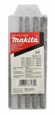 JUEGO DE BROCAS PARA CONCRETO 5/32"x6"