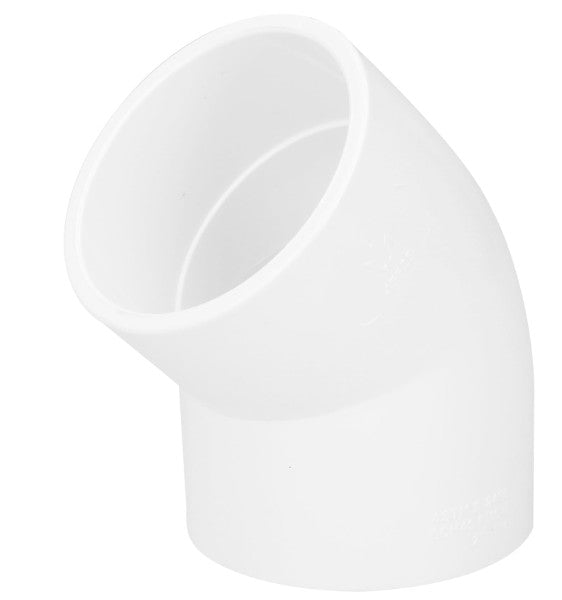 CODO DE PVC, 45°, 2"