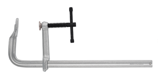 Prensa rápida tipo F de 16" de metal con tornillo negro