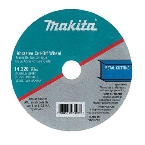 DISCO DE CORTE 4-1/2" X 3/64" X 7/8", METAL, MAKITA