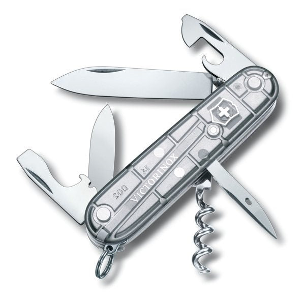 NAVAJA SPARTAN SILVER TECH PLATA TRANSPARENTE 12 USOS VICTORINOX