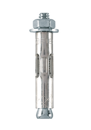 Taque expansivo metálico FIERO con tornillo hexagonal de 1/4", vista frontal