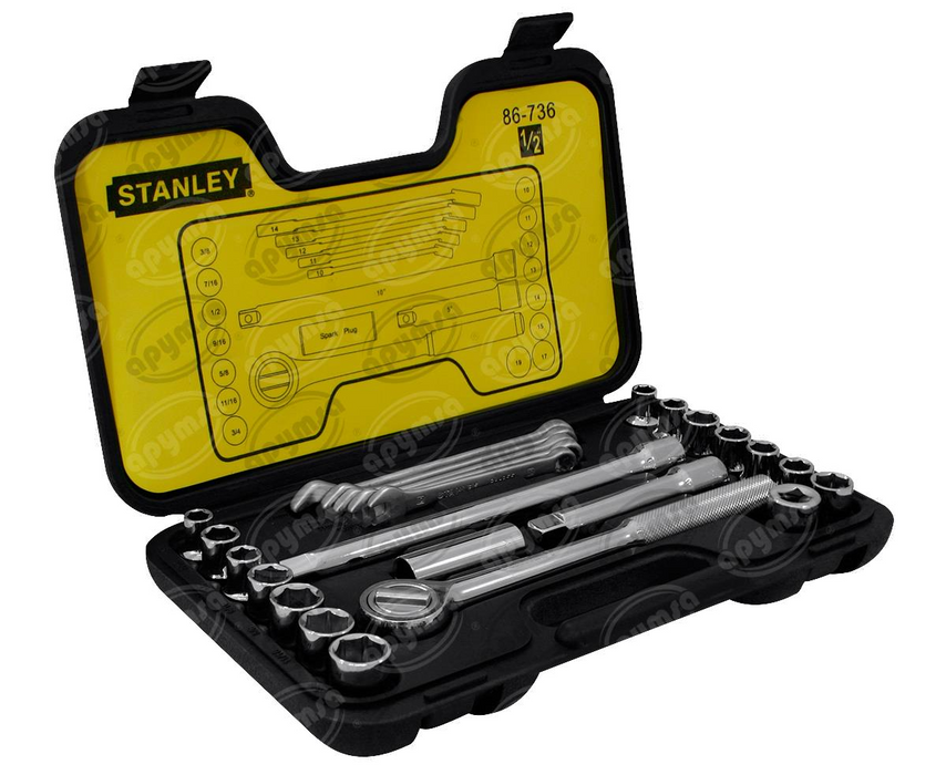 JUEGO DE DADOS SAEMM MANDO 1/2” – 25 PZAS