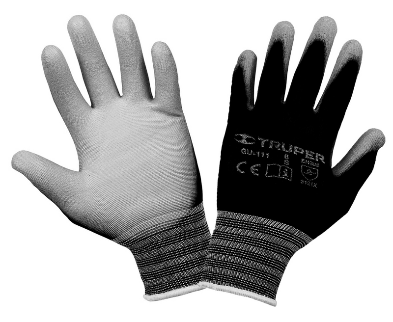 GUANTE DE NAYLON ELASTICO, CON POLIURETANO, TALLA CH