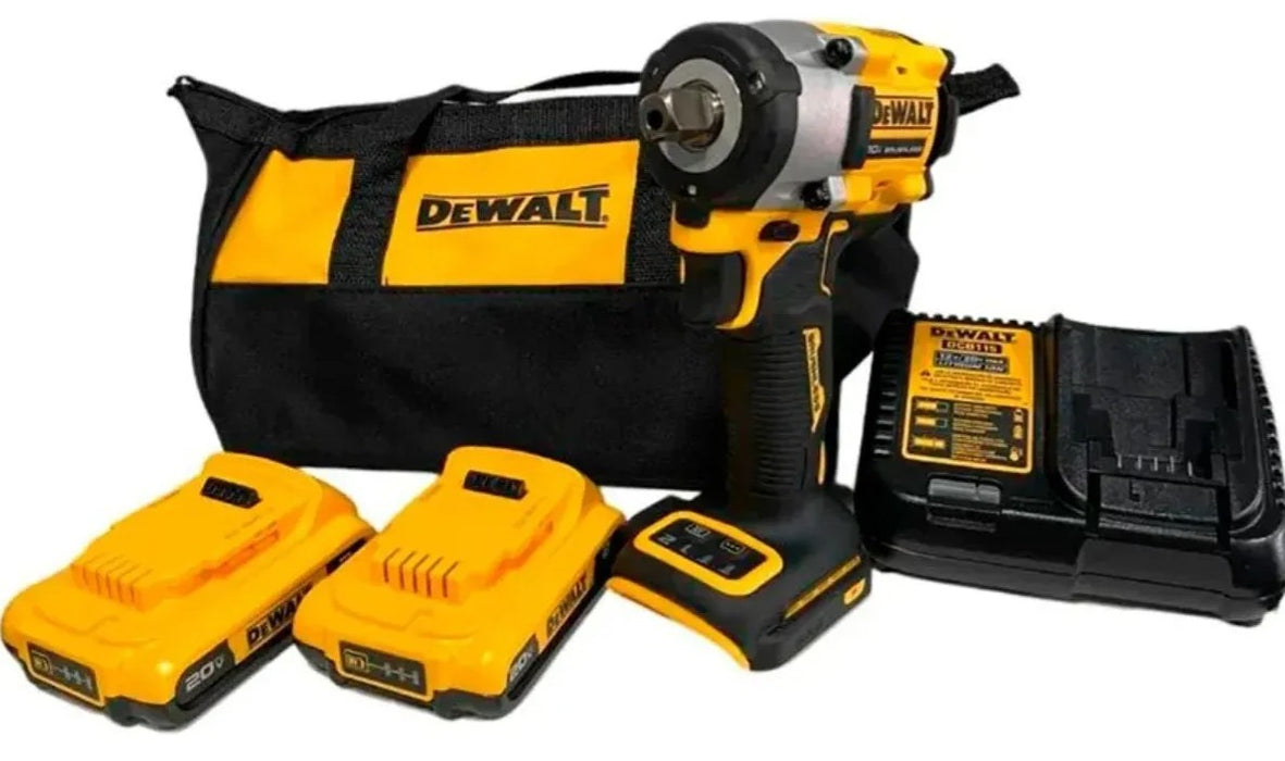 LLAVE DE IMPACTO DE 1/2”, 20V,  2 BAT. 2.0Ah.  CARGADOR Y BOLSA, ATOMIC