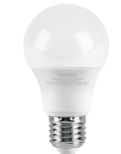 FOCO LED A19 6 W LUZ BLANCA CALIDA 440 lm VOLTECK