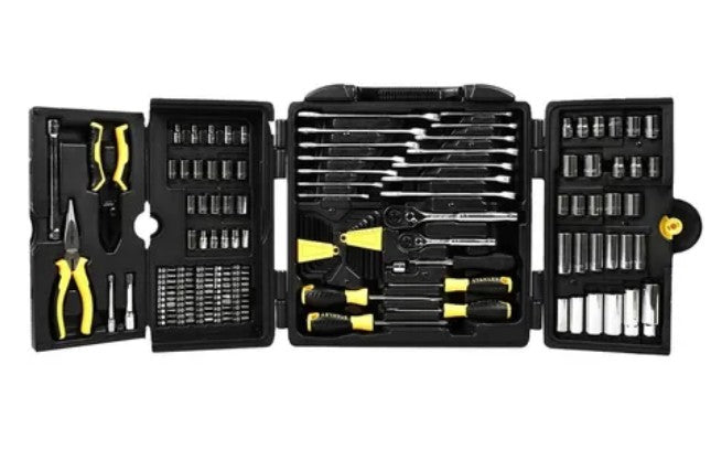 JUEGO DE HERRAMIENTAS MECANICAS 150 PZ STANLEY