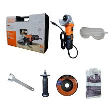 ESMERILADORA ANGULAR DE 4-1/2", 800W, 11,000 RPM, BLACK & DECKER, KIT DE SEGURIDAD