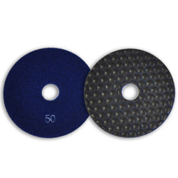 PAD DE DIAMANTE 4" GRANO 50 CON VELCRO / USO EN SECO