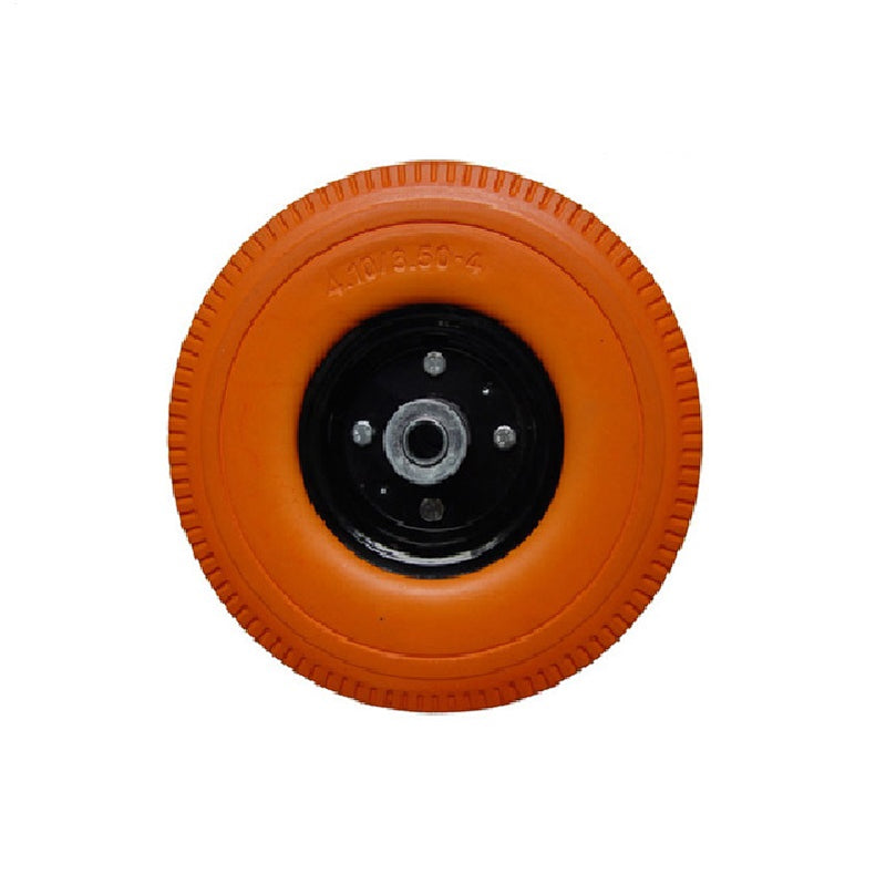 RUEDA NARANJA DE PULIURETANO 10" X 5/8"