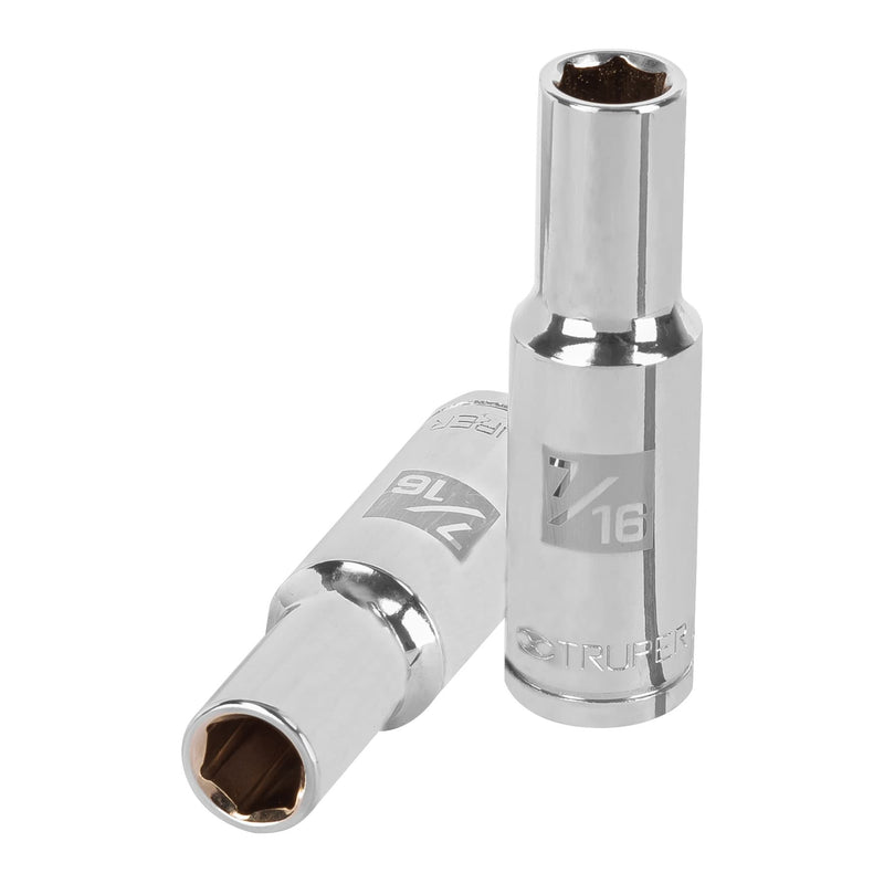 DADO DE 7/16", CUADRO DE 1/2", 6 PUNTAS LARGO, D-1214-HL