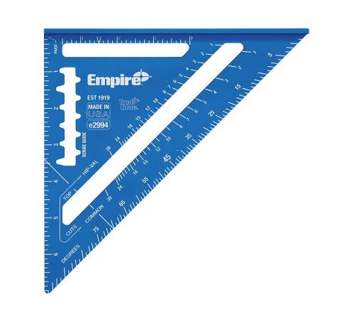 ESCUADRA RAPIDA DE ALUMINIO 7-1/4" EMPIRE COLOR AZUL