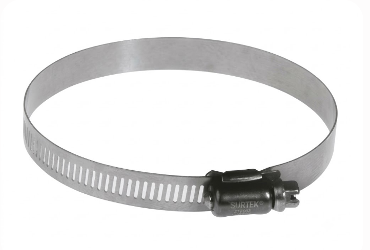 ABRAZADERA SINFIN DE ACERO INOXIDABLE DE 2-5/8" A 3-1/4" (PIEZA)