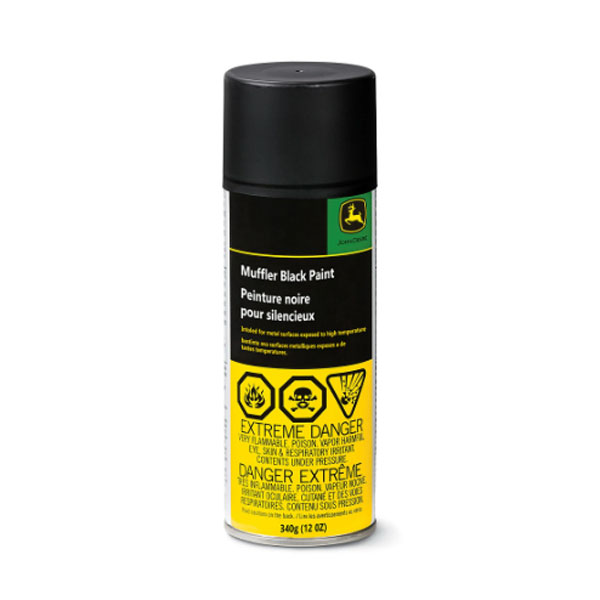 PINTURA NEGRA SILENCIADOR EN AEROSOL 340 G (12OZ) JOHN DEERE