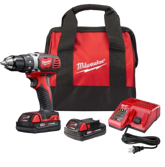 TALADRO DESTORNILLADOR 1/2" KIT CARGADOR/2 BATERIAS 1,800 RPM