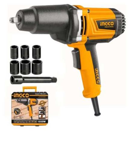 LLAVE DE IMPACTO ELECTRICA DE 1/2", INGCO 1050W, 2300RPM