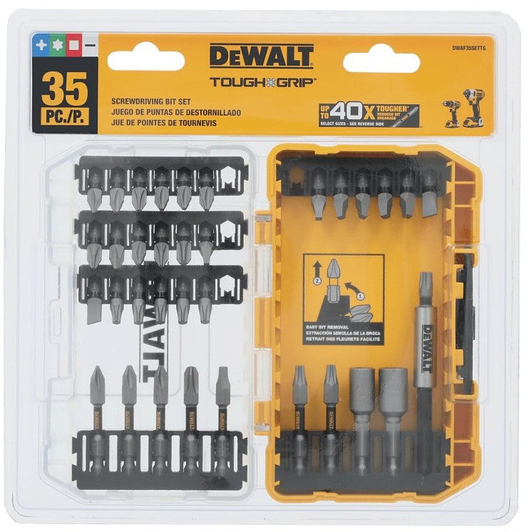 JUEGO DE PUNTAS PARA DESTORNILLADOR DEWALT 35 PIEZAS