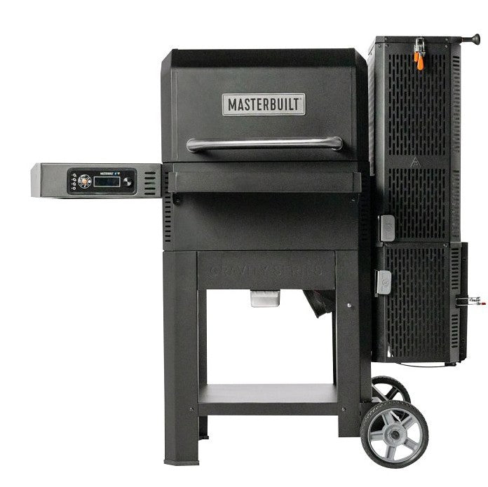 ASADOR DE CARBON MASTERBUILT NEGRO 600 SERIES CON AHUMADOR