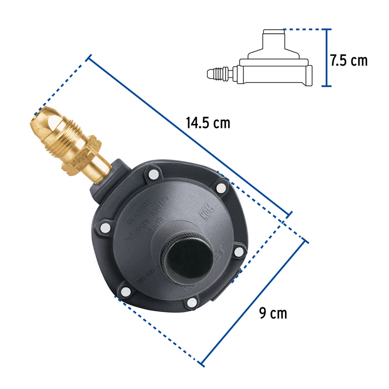 REGULADOR DE GAS DE UNA VIA