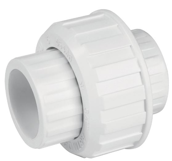 TUERCA UNION LISA DE PVC, 3/4"