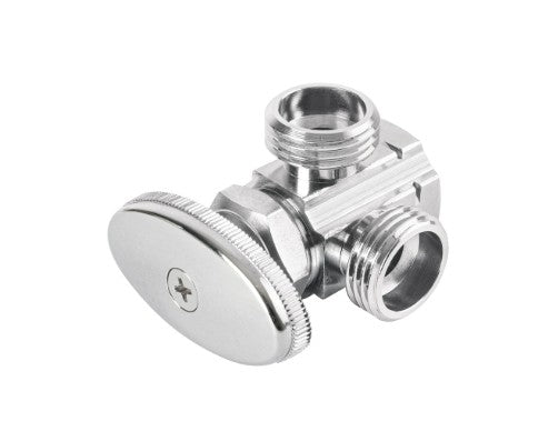 LLAVE ANGULAR DOBLE SALIDA 1/2" MULTIVUELTA ROSCABLE