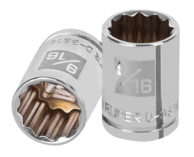 DADO DE 9/16", CUADRO DE 3/8", 12 PUNTAS, D-3818