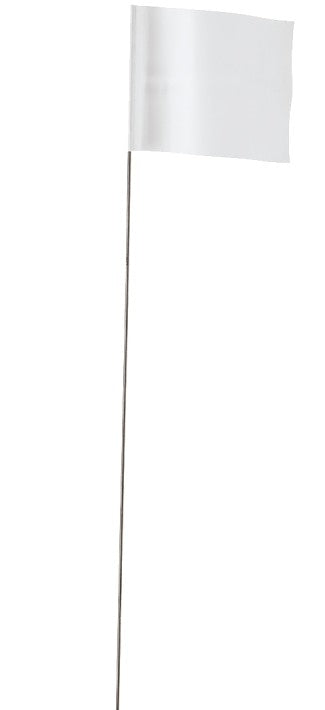 BANDERA DE ESTACA 3-1/2" BLANCA EMPIRE 100 PACK