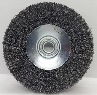 CARDA CIRCULAR CONCAVA DE ALAMBRE ONDULADO 4-1/2" 5/8"-11UNC