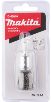 CARDA DE ALAMBRE TIPO BROCHA 3/4" ZANCO 1/4" P/TALADRO