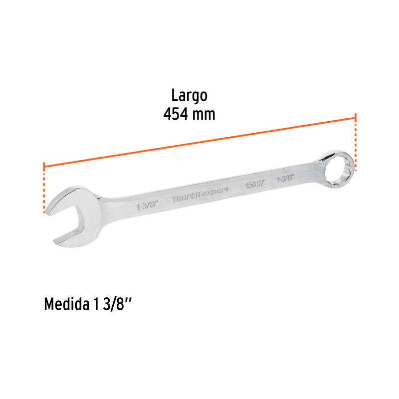 LLAVE COMBINADA 1-3/8", 12 PUNTAS, XL