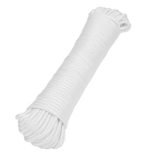 CUERDA DE POLIESTER 1/4" (6 mm), MADEJA DE 30 m, BLANCA