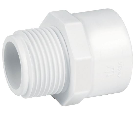 ADAPTADOR MACHO DE PVC, 1-1/4"
